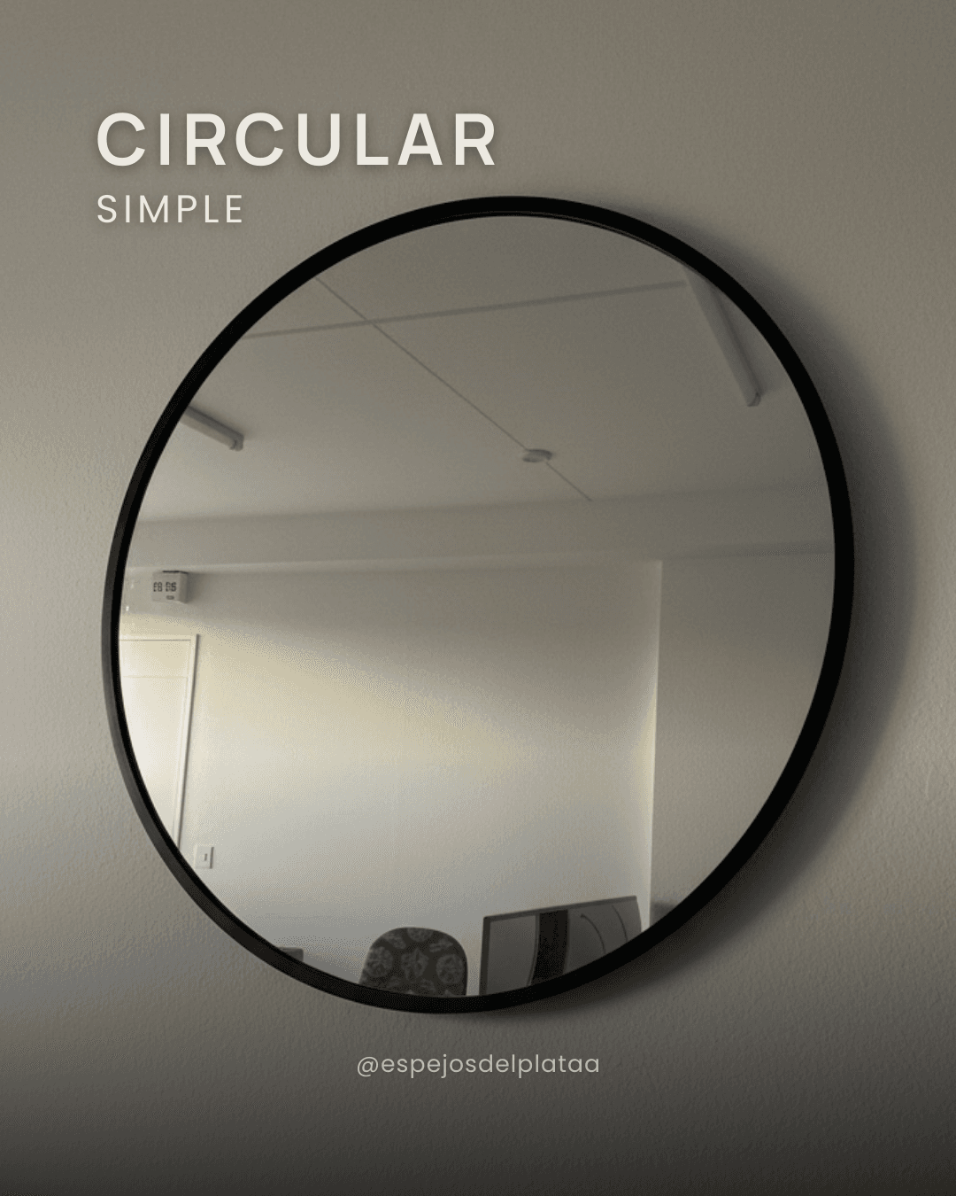 Espejo Circular Diámetro Simple