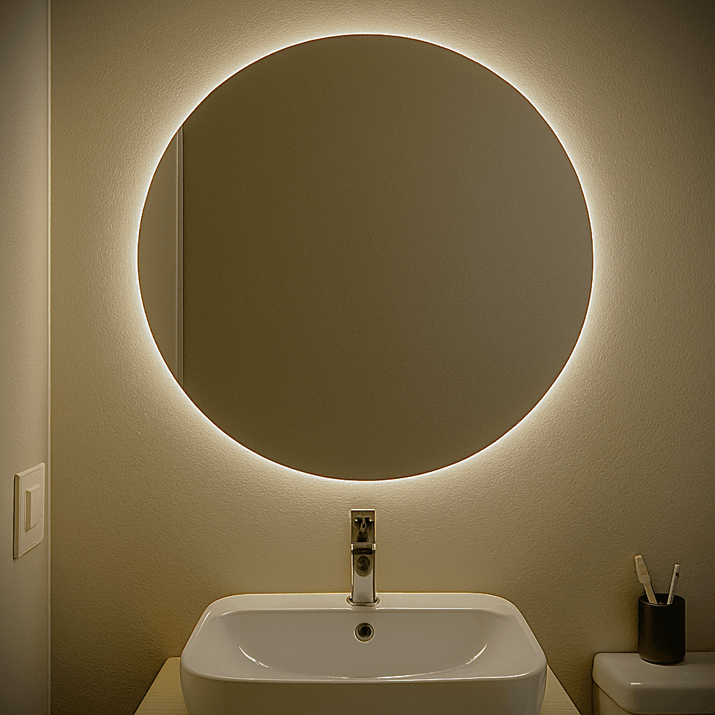 Espejo Circular con LED - Miniatura 3