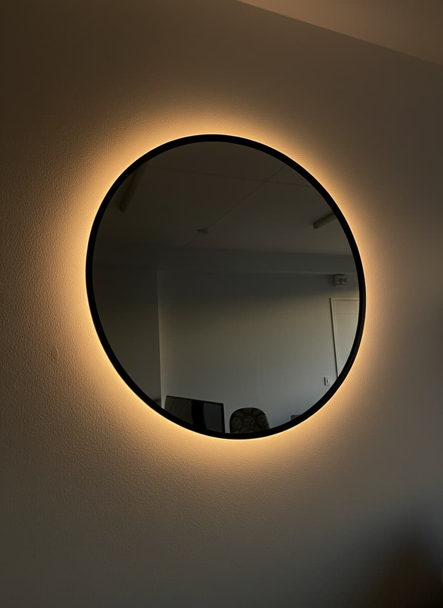 Espejo Circular con LED - Miniatura 2