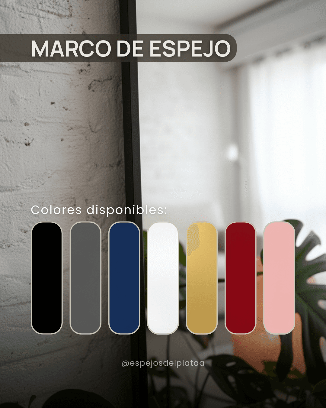 Espejo Minimal Black - Miniatura 5